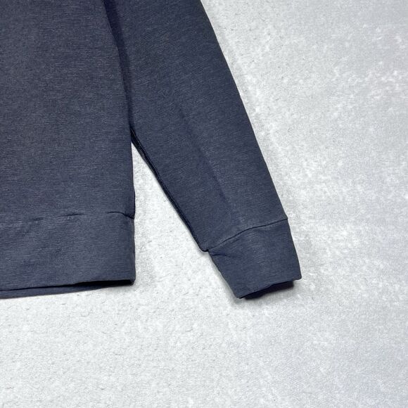 Lululemon Crewneck Sweatshirt Mens Size Medium Gray Charcoal Black Pullover - Picture 4 of 9